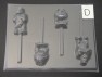 487sp Monster Co Full Body Chocolate Candy Lollipop Mold FACTORY SECOND